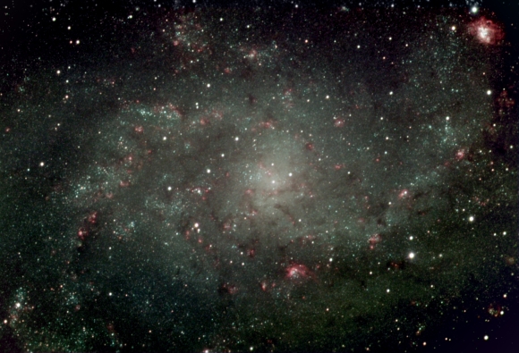 M33 Sprial Galaxy in Triangulum AGO12.5 from NJ 2015-10-12