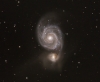 M51 Whirlpool Galaxy in Canes Venatici from NJ 2020-06-09 