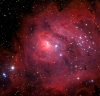 M8 NGC 6523 Lagoon Nebula in Sagittarius RAP Aug 2021 Chile